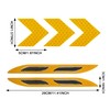 TOMALL 22Pcs Strong Reflective Arrow Decals for Car Trunk Fender