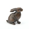 Butler & Peach Detailed Small Solid Bronze Bunny