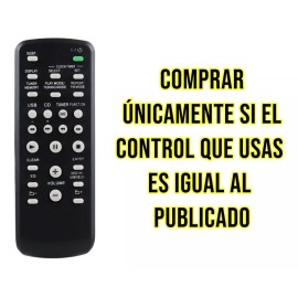 Control Compatible Con Sony Modular Estéreo Series Rm Audio