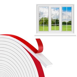 Storystore Window Grid Kit, 0.59inx68ft Window Grille Inserts Grid Kit, White TPE Self-Adhesive Peel and Stick Trim Molding, Flexible Windows Mullions for Windows Door Frames Home Decoration