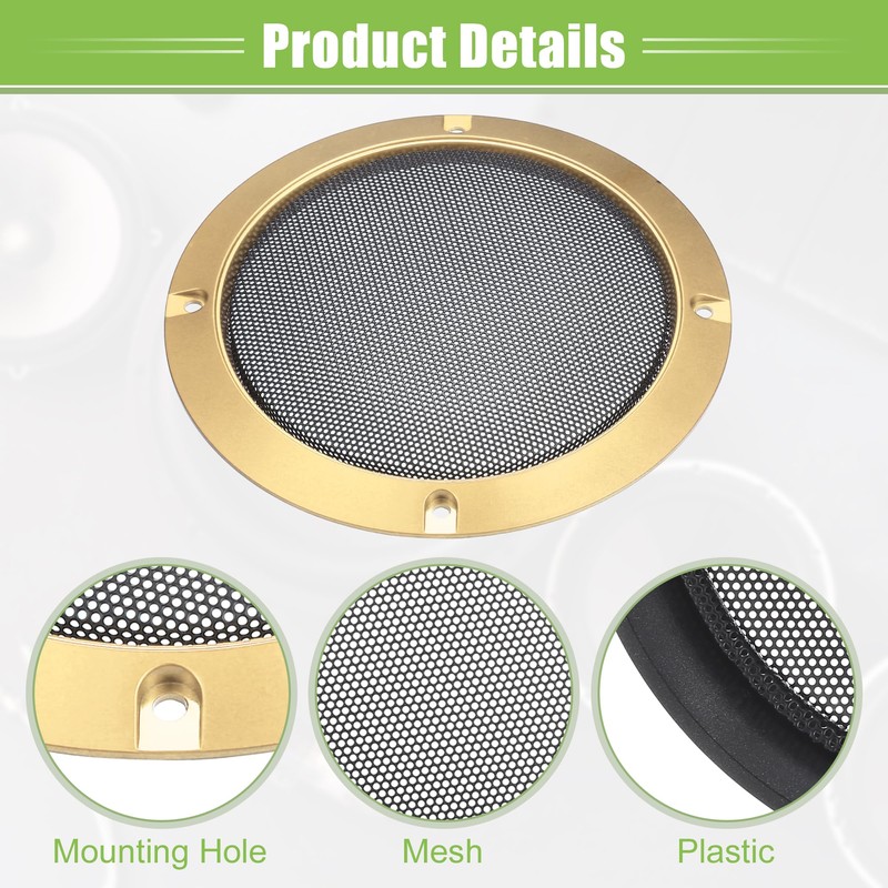 ACROPIX Universal 5" Car Speaker Grills Cover Mesh Round 5