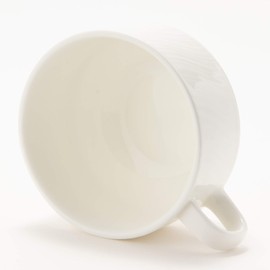 Narumi 50763-2807 Aria Cup Saucer, White, 7.8 fl oz (200 cc), Stacking Coffee