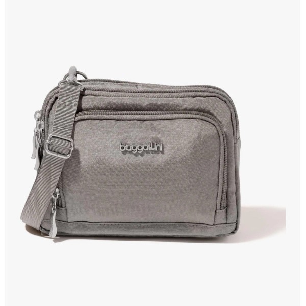 baggallini Bagggallini Trifecta 8”x6” RFID Crossbody Wallet, Belt Bag