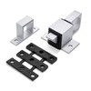 INIRET 2 Packs Self-Closing Gate Latches, Silver Spring Door Lock,