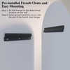 Frameless Arched Mirror, 24"x36" Beveled Bathroom Vanity Mirrors