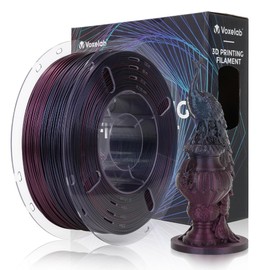 VOXELAB High Speed PLA Changeable Filament 1.75mm,Chameleon HS PLA Support 500mm/s Fast Printing Speed,Smooth Color-changing, Fast Printing PLA Fit Most FDM Printer,Burnt Titanium&Abyssal Red Gradient