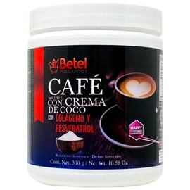 Premium Instant Coffee with Resveratrol and Collagen - Colageno y Resveratrol - 300 grams