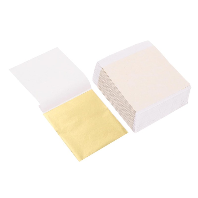 VILLFUL 200 Sheets Gold Foil Sheets Craft Imitation Flakes Easy