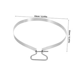 STOBAZA Stainless Steel Chopping Board Ring Fixing Hoop for Kitchen Cutting Boards -35cm Food Preparation Accessory