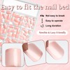 EternalClassic White French Tip Press on Nails Short Square Fake