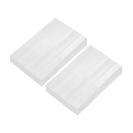 sourcing map Square Aluminum Flat Bar, 2pcs 1" Thickness 2" Width 4" Length Square 6061 Aluminum Bar Flat Plate, 25 x 50 x 100mm T6511 Solid New Mill Stock