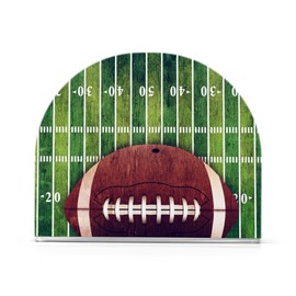 ALAZA Retro Grunge American Football Field and Ball Background Illustration Acrylic Napkin Holder Tissue Paper Dispenser Napkin Holders for Tables Paper Restaurant Standing Napkin Dining Table Bathr