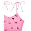 SweatyRocks Women's Summer Strawberry Print Cami Top and Shorts Sleepwear