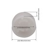 Yibuy 10pcs 2.44x1.2cm White Plastic Electric Guitar Foot Switch Hat