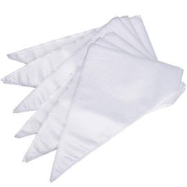 WWZJ 100 Pcs Icing Piping Bags Disposable Pastry Bag for Cake Decorating Royal Frosting, Acrylonitrile Butadiene Styrene, White
