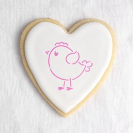 Stencil Revolution Easter Chick Cookie Stencil - Durable & Reusable Mylar Stencils