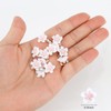 YISSION 20Pcs Mini White Flower Hair Clips for Girls Women
