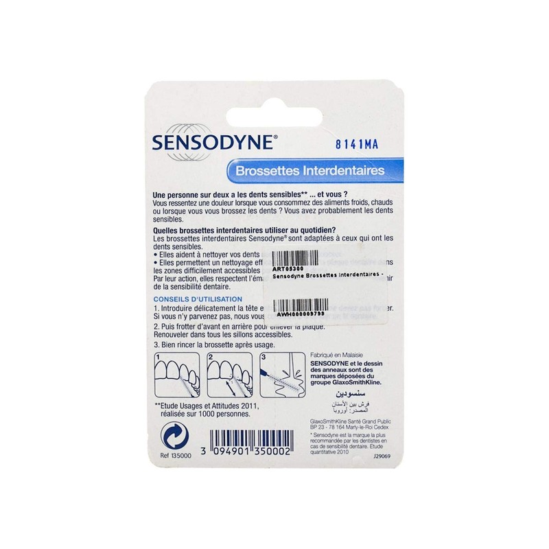 Sensodyne Interdental Brushes, for Sensitive Teeth (5 Brushes)