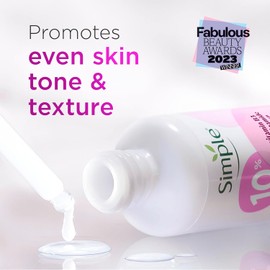 Simple 10% Niacinamide Booster Serum (Vitamin B3) - Skin Care for All Skin Types, Enhances Skin Tone & Texture, 30 ml