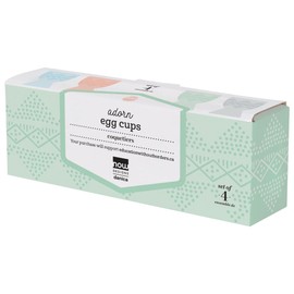 Now Designs Adorn Egg Cup Set Serveware, DIA2 x H2.75in, Assorted