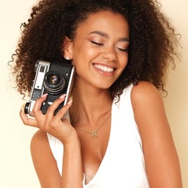 NATASIS 14K Gold Plated Bow Necklace for Women, Dainty Bow Pendant Choker Necklace, Fashion Bow Jewelry Gift, Small, Brass, No Gemstone