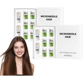 Sérum Para El Crecimiento Del Cabello, Hair Regrowth System, Suero De Crecimiento De Los Pelos De Microagujas, Fortalece Las Raíces Del Cabello Para Un Cabello Más Grueso (2 Box)