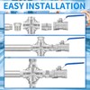ChillWaves 304 Stainless Steel Pipe Fitting, 4 Way Cross 3/8"