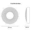 Lumicraft Lampara Led Panel Plafon 18 Watts Blanca Con Textura