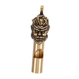 SUPVOX Brass Whistle Keychain Pendant Loud Emergency Whistle for Outdoor Survival Camping Hiking Sports and Pet Training and Decorative Brass Material