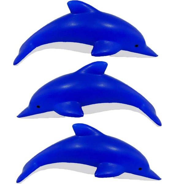 Stress Relief Squeezable Foam Dolphin Set of 3