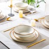 AmorArc Ceramic Dinnerware Sets,Handmade Reactive Glaze Stoneware Plates and Bowls