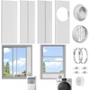 BEWAVE Dryer Vent Window Kit, Window Vent Kit Fit with
