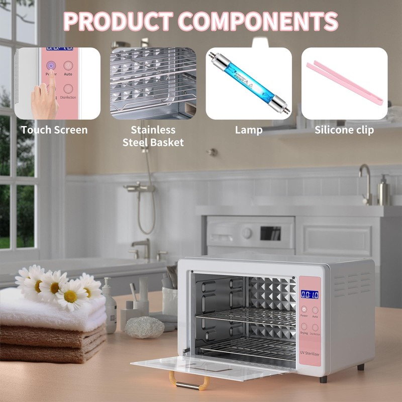 Yofuly Sterilizer for Esthetician, 10L Large Sterilizer for Nail Tools,