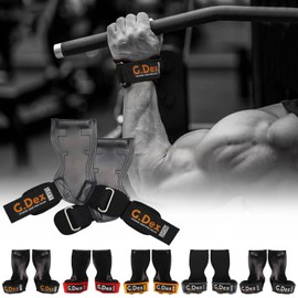 G.Dex Power Grip Pro Genuine Product for Weight Training, Gym Training, Unisex, Muscle Training, Rubber Grip, Wrist Support, Genuine Product (Camo, Medium)