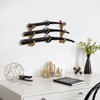 Suerhatcon 3-Tier Sword Stand Wall, Wooden Sword Holder Katana Wall