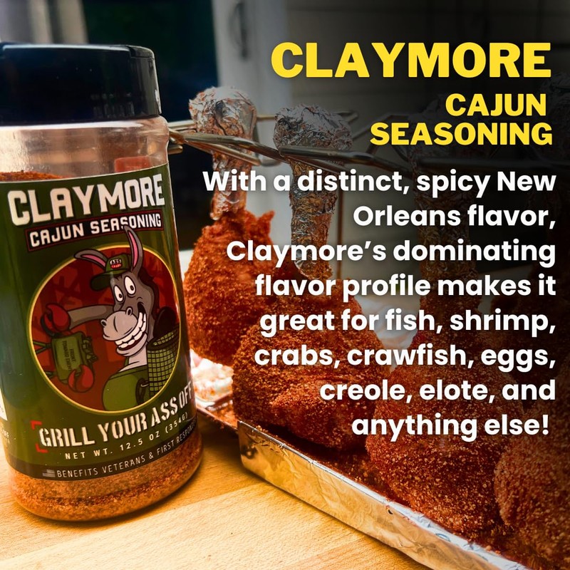 GYAO Claymore Cajun Seasoning – 12.5oz Spicy Blend for Meats