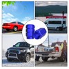 BOROLA Car Tire Valve Stem Caps with Hexgon Style(Blue, Pack