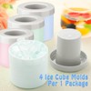 Mumufy Cylinder Silicone Ice Cube Molds, Holds to 60 Ice