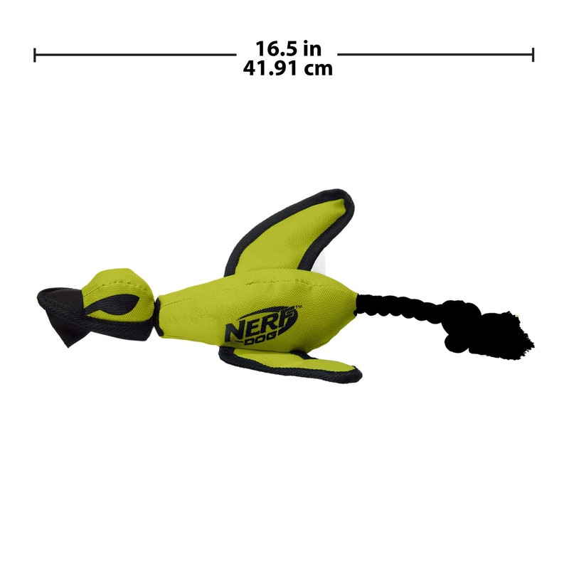 Nerf Dog Large Nylon Launching Duck with Interactive Design