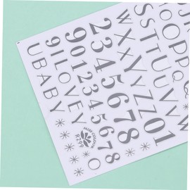 BIUDECO Diy Sticker Kits for Nail Art 8pcs Letter Nail Stickers Manicure Tools