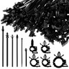 Abizarch 290Pcs Car Wire Harness Routing Clip Assortment Kit 5