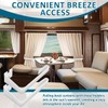 NOOTO 4 Pack White RV Curtains Holder for Camper Windows