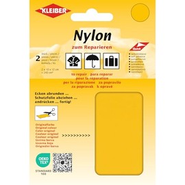 Kleiber + Co.GmbH Nylon Patches, 100% Polyamide, Yellow, Approx. 10 cm x 12 cm