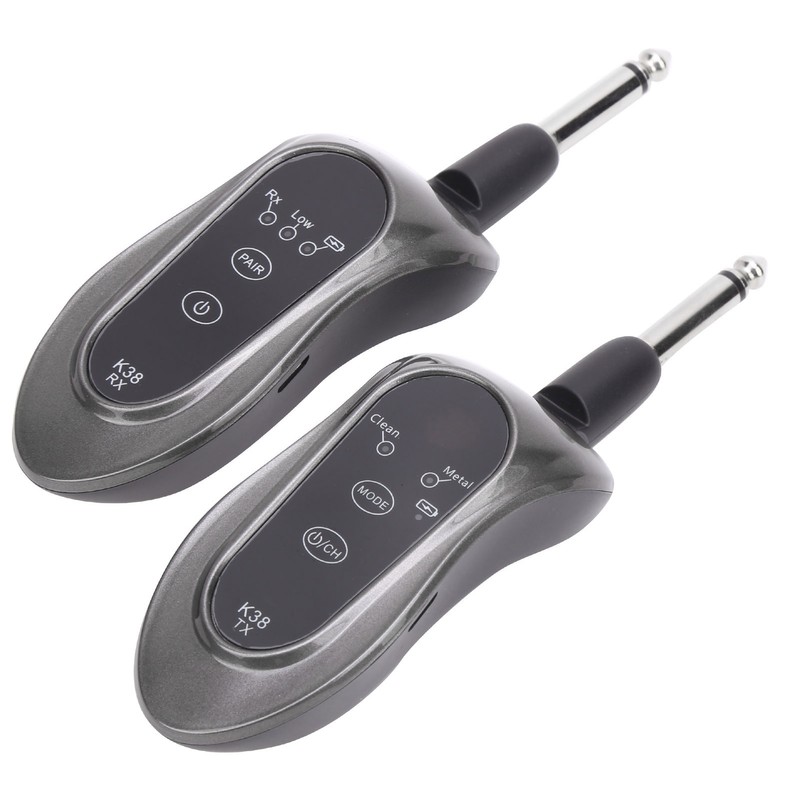Wireless Guitar Effector FM UHF Transmitter Receiver 10 Channels System