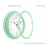 Topkey Silent Wall Clock Kitchen 9 Inch Retro Non-Ticking Decorative