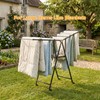 AssHMKIT Clothes Rack, 2-Tier Drying Hanger, for 20 Pieces+, Foldable