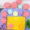 Crethinkaty Snowflake Cookie Cutters Set, 8pcs Plastic Snowflake Cookie Cutter-