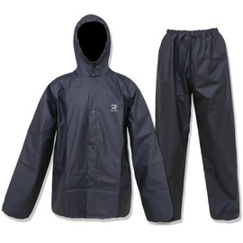 Ultra-Lite - Traje de lluvia para hombres y mujeres, impermeable, protector contra la lluvia con pantalones, 2 piezas, Negro -, Medium