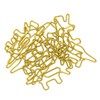 100pcs Golden Dinosaur Paper Clips Increase Slip Resistance Anti Rust