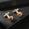 1 Pair Gold Cufflinks Men, Durable Metal Dress Shirt Studs,
